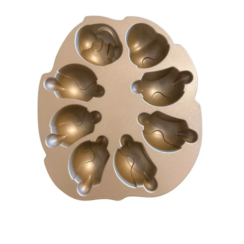 Nordic Ware Caterpillar Cakelet 8 Segments Individual Cake Pan Mold USA 5 Cup